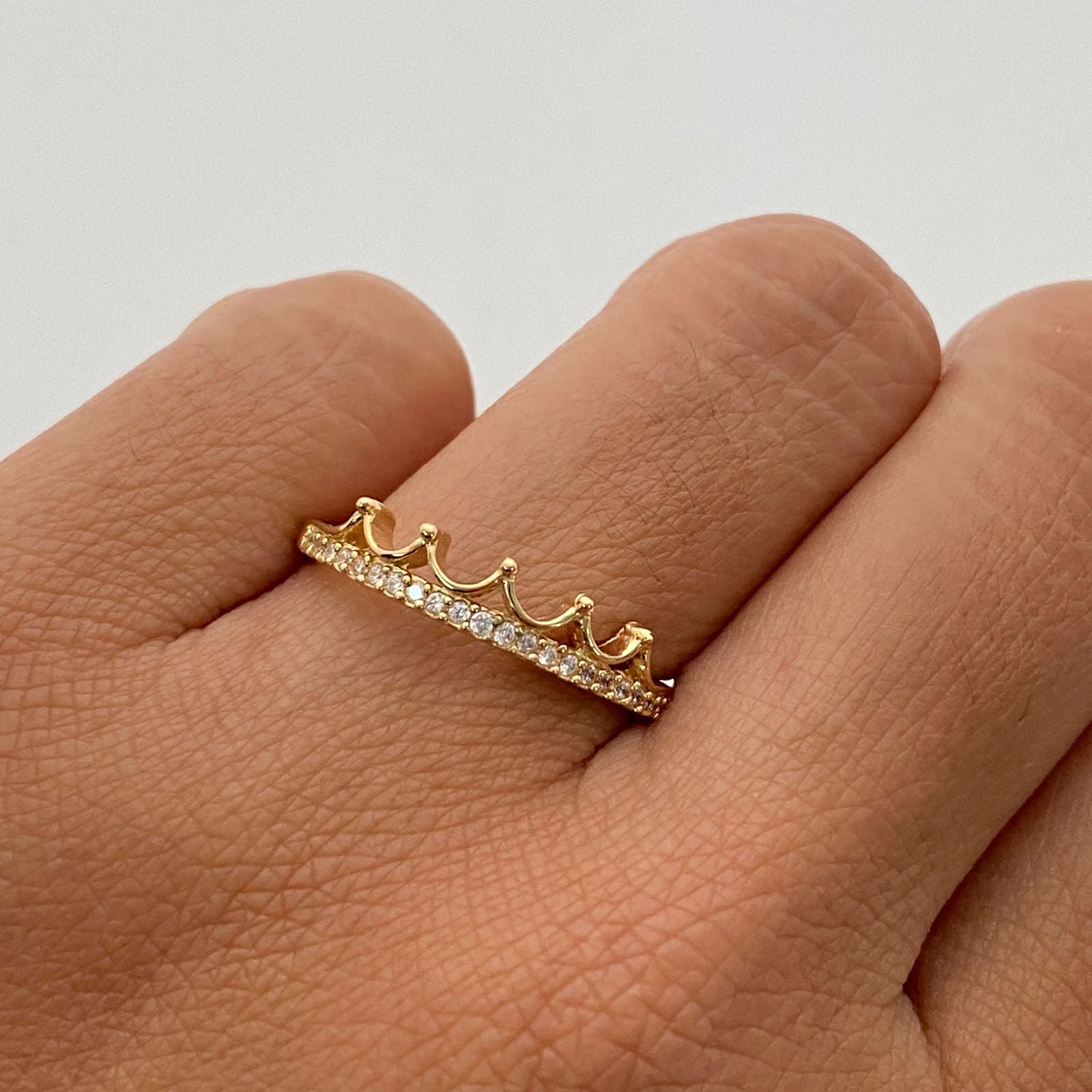 Anillo 15 Corona Casting Oro amarillo 18k / Talla 7 / 2,15 Gr