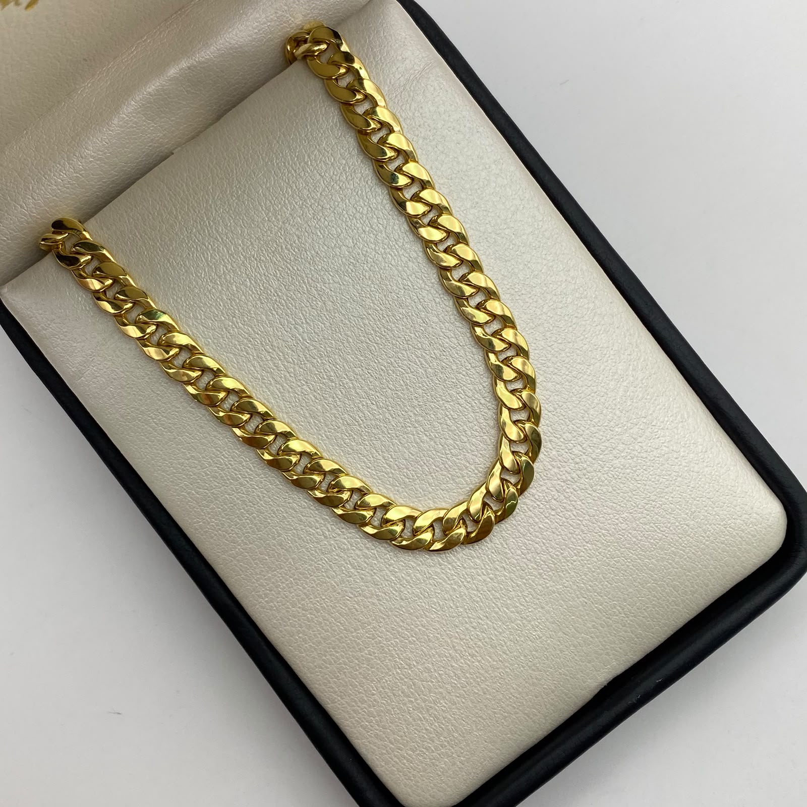 Cadena It Cubana inflada broche especial Oro amarillo 18k +1 / 12,2 Gr / 5,6 mm / 60 Cm