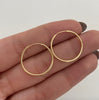 Candonga Imperdible Oro amarillo 18k 1 Gr / 2 Cm
