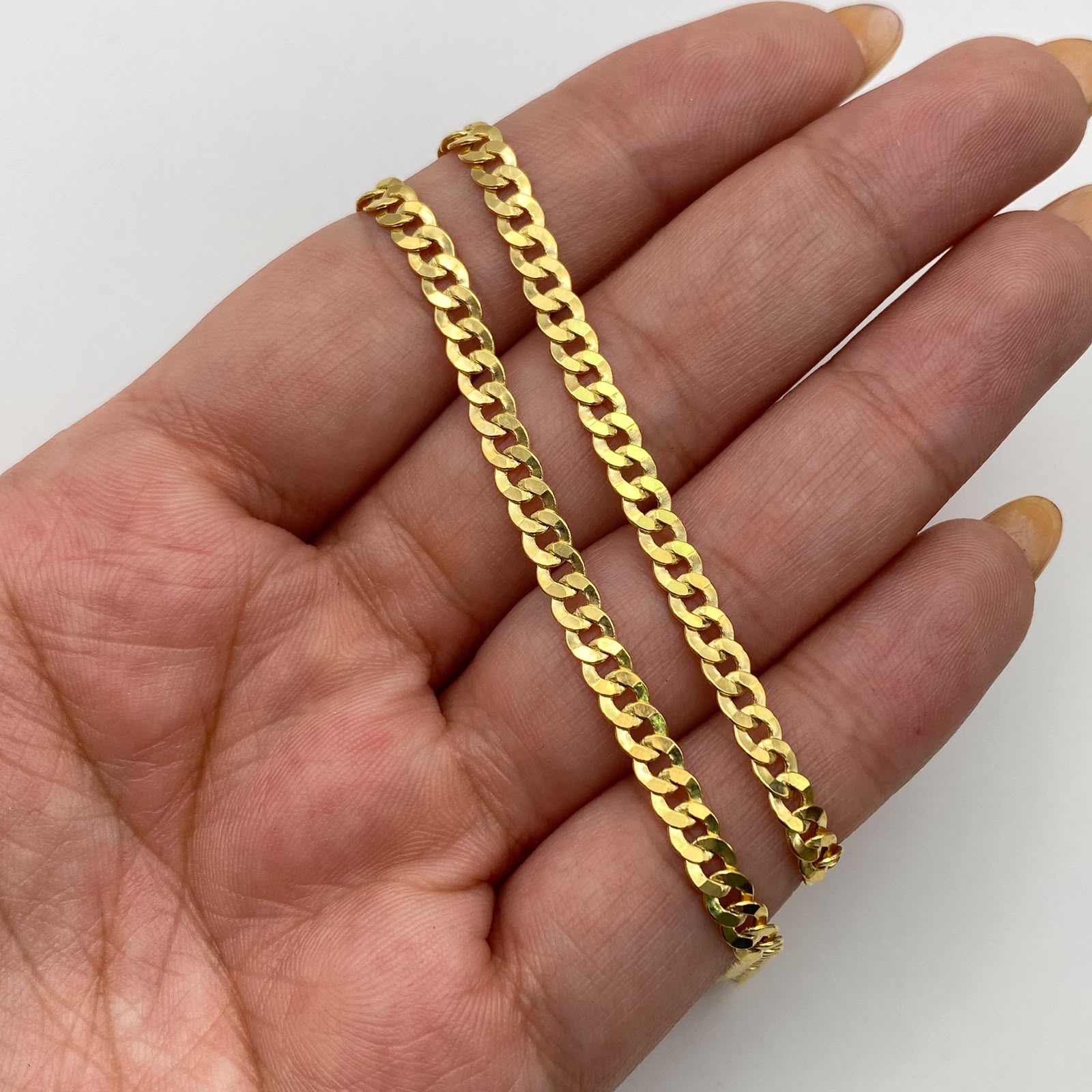 Cadena It Cubana Oro amarillo 18k 8,35 Gr / 4 mm / 60 Cm