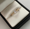Anillo Solitario Oro amarillo 18k / Talla 7 / 1,7 Gr / 1,6 mm