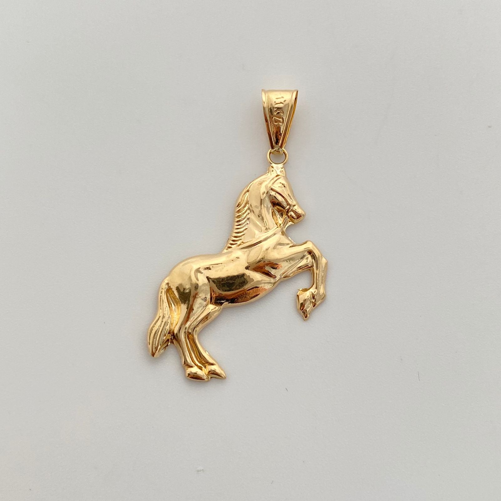 Dije Caballo Oro amarillo 18k 1,85 Gr / 24,4 mm / 4 Cm