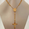 Rosario Virgen Milagrosa Cruz Silueta Oro amarillo 18k 16,45 Gr / 4,9 mm / 60 Cm