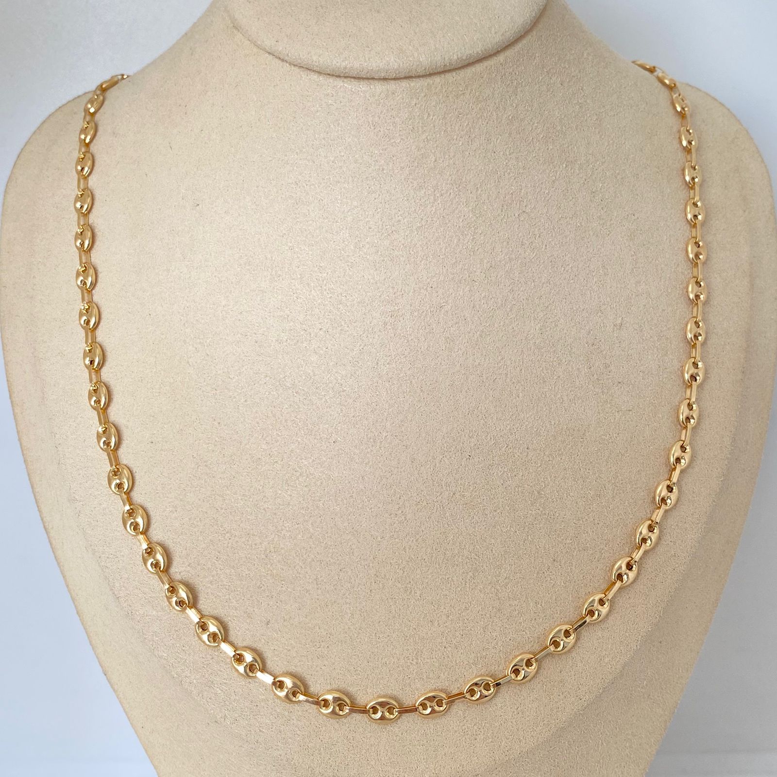 Cadena gc Oro amarillo 18k 9,45 Gr / 4,5 mm / 60 Cm Broche 0,60