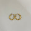 Candonga Entorchada Oro amarillo 18k 1,45 Gr / 1,5 Cm