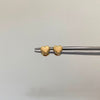 Topos mini corazon plano liso Oro amarillo 18k 0,40 Gr / 5 mm