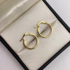 Candonga Sello Oro amarillo 18k 1,91 Gr / 2 Cm