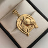 Dije Herradura de caballo Oro amarillo 18k 2,6 Gr / 22,3 mm / 3,4 Cm