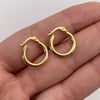 Candonga lisa Oro amarillo 18k 1,19 Gr / 1,5 Cm