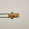 Anillo Troquel Cruz Cristo Oro amarillo 18k / Talla 12 1/2 / 2,45 Gr / 5,6 mm