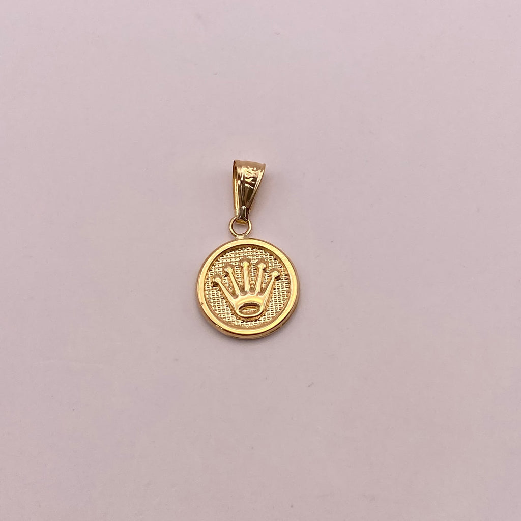 Dije Corona rx Oro amarillo 18k 0,9 Gr / 13 mm / 2,2 Cm