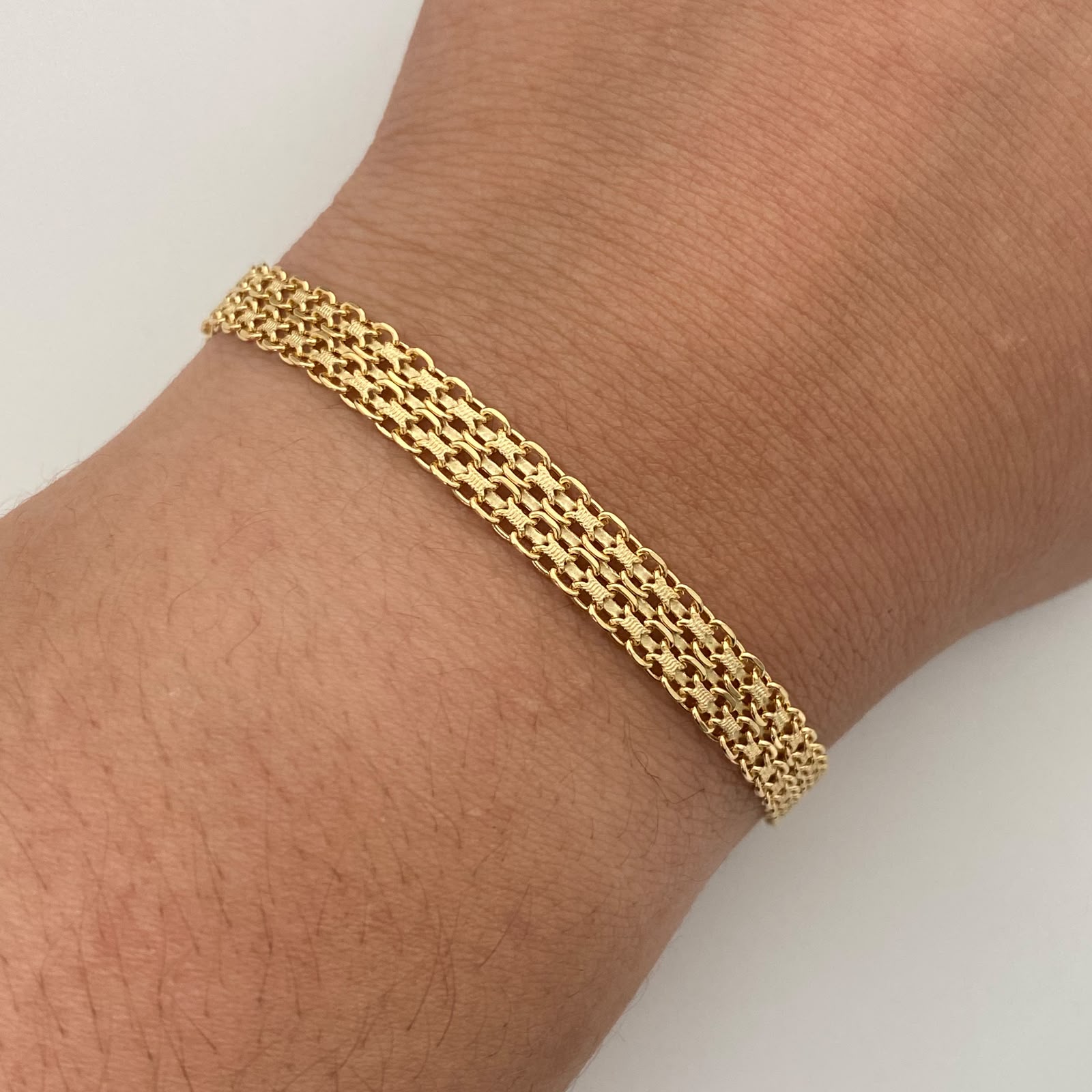 Pulso It Chino Oro amarillo 18k +1 / 8,45 Gr / 6,2 mm / 19,6 Cm