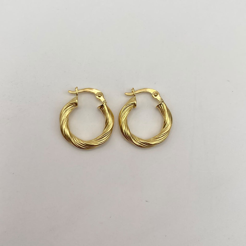 Candonga lineas tupidas melcocha Oro amarillo 1,45 Gr / 1,5 Cm