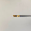 Topos Elefante Casting Circon Azul Oro amarillo 18k 1,15 Gr / 8,1 mm