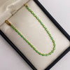 Pulso It circones verdes Oro amarillo 18k 3,97 Gr / 3,1 mm / 17,5 Cm