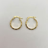 Candonga media luna entorchada Oro amarillo 1,25 Gr / 2 Cm