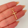 Dije cruz tipo espiga  Oro amarillo 18k 1 Gr / 2,5 Cm