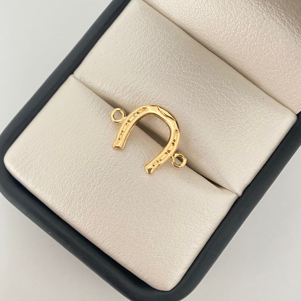Herraje herradura Oro amarillo 18k 0,65 Gr / 1,9 Cm