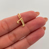 Dije Letra J Casting Oro amarillo 18k 0,8 Gr / 9,7 mm / 1,7 Cm