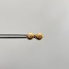 Topos Bola Diamantada 7mm Oro amarillo 18k 0,95 Gr