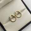 Candonga lisa vs Oro amarillo 18k 1,05 Gr / 1,5 Cm