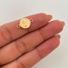 Herraje San benito Oro amarillo 18k 0,45 Gr / 1,5 Cm