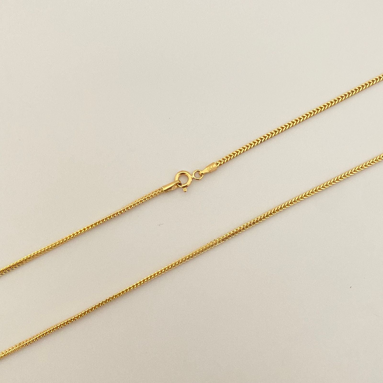 Cadena It franco Oro amarillo 18k +1 / 4,25 Gr / 1,55 mm / 60 Cm