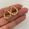 Candonga Entorchada Oro amarillo 18k 2 Gr / 1,7 Cm