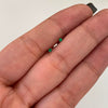 Topos Circon Verde Oro amarillo 18k 0,35 Gr / 2,7 mm
