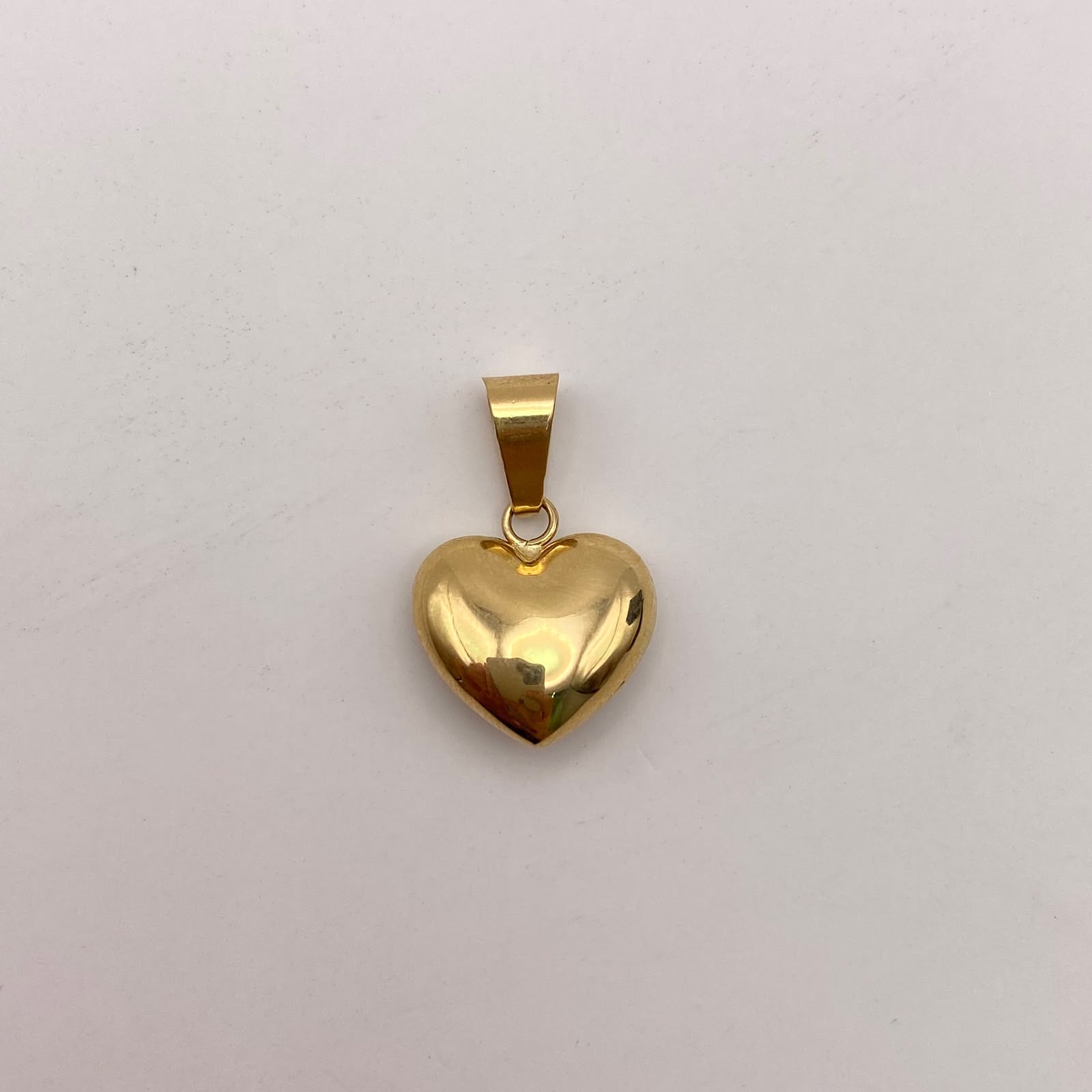 Dije corazon inflado Oro amarillo 18k 1,2 Gr / 14,4 mm / 2,5 Cm