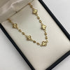 Pulso baby gc trebol vc diamantado Oro amarillo +1 / 5,30 Gr / 3 mm / 20,5 Cm Broche 0,40