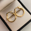 Candonga Liso Sello Oro amarillo 18k 1,8 Gr / 1,8 Cm