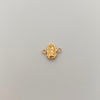 Herraje Virgen Guadalupe Silueta Oro amarillo 18k 0,35 Gr / 1,2 Cm