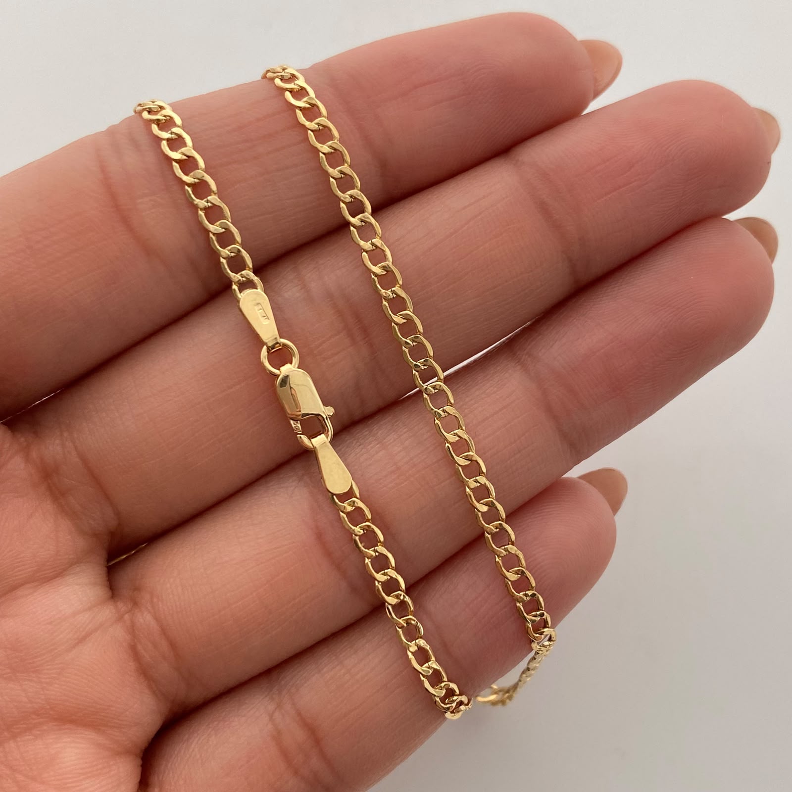 Cadena It Cubana Oro amarillo 18k 3,5 Gr / 2,8 mm / 60 Cm