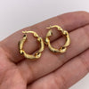 Candonga Entorchada Oro amarillo 18k 1,93 Gr / 1,8 Cm