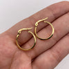 Candonga lisa Oro amarillo 18k 1,04 Gr / 1,8 Cm