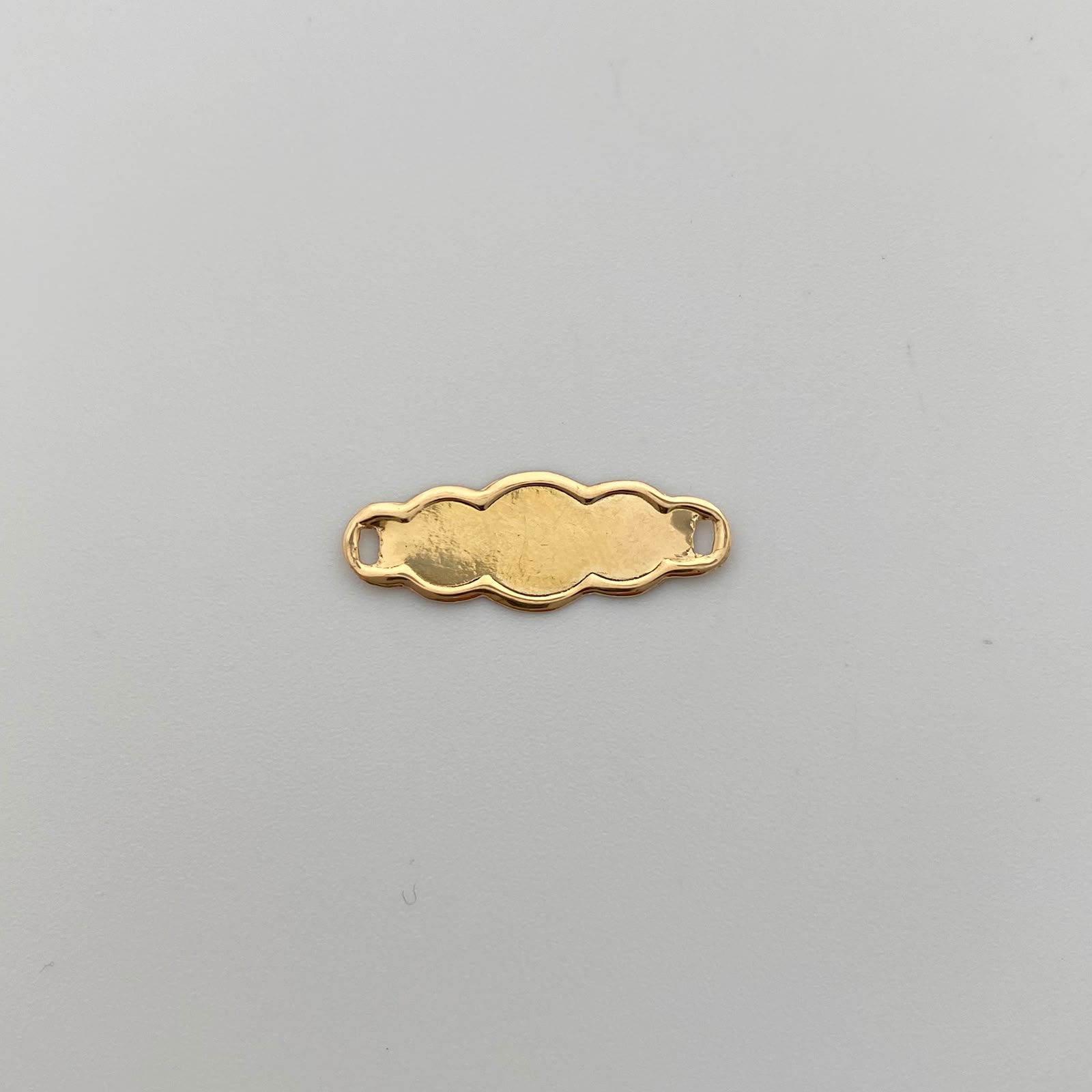 Herraje Placa Nube Oro amarillo 18k 0,45 Gr / 2,1 Cm