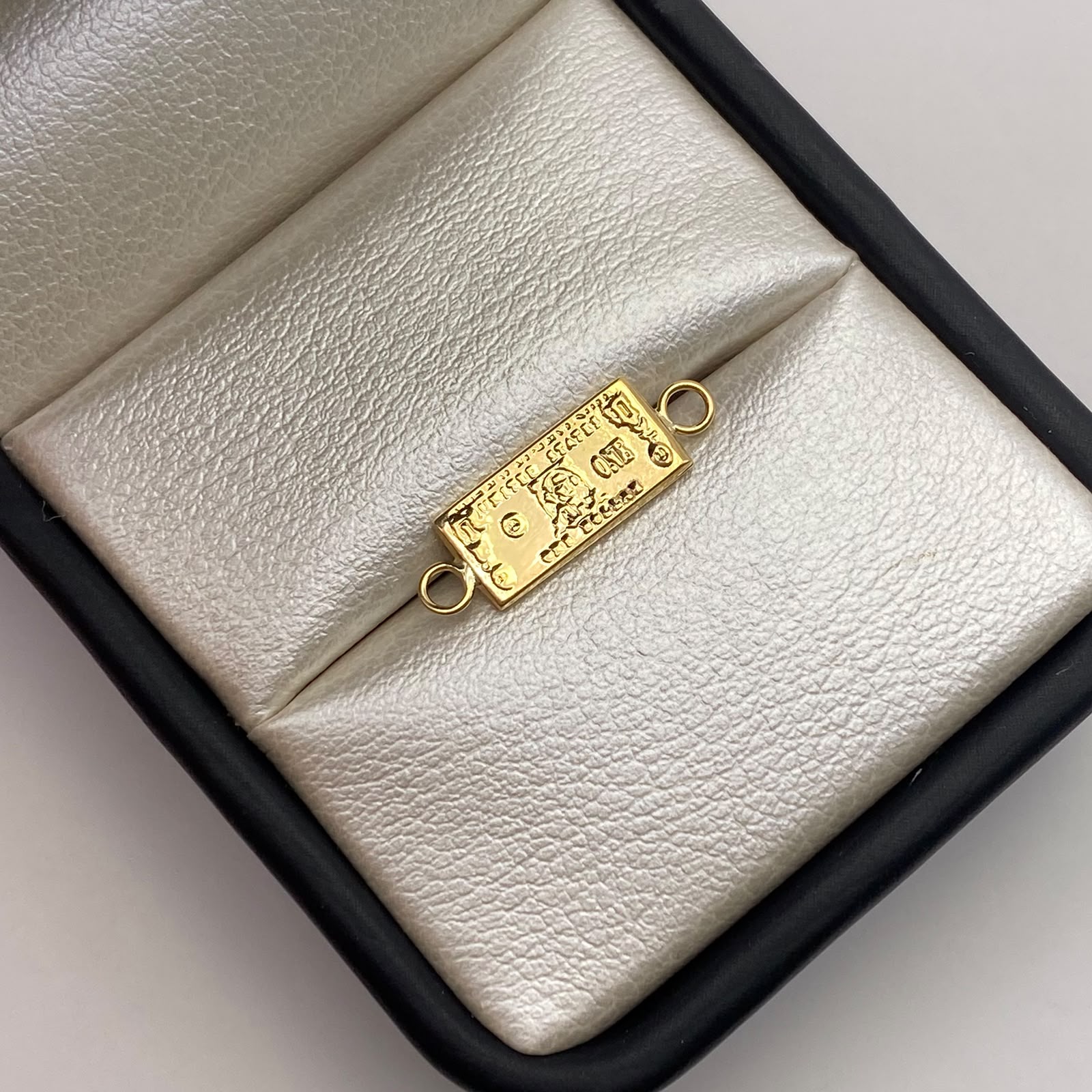 Herraje dolar Oro amarillo 18k 0,55 Gr / 2 Cm