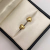 Topos Corazon borde diamantado Oro amarillo 18k 0,75 Gr / 8,2 mm