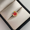 Herraje Balon Oro amarillo 18k 0,6 Gr / 1 Cm
