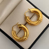 Candonga Medio Entorchada Oro amarillo 18k 6,5 Gr / 2,5 Cm