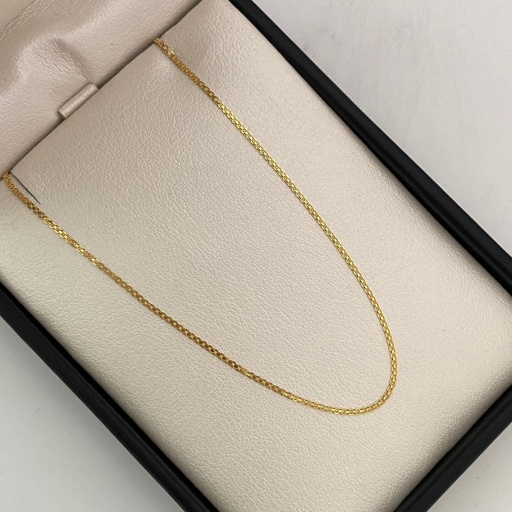 Cadena It Minoi China Oro amarillo 18k +1 / 1,65 Gr / 1,1 mm / 50 Cm