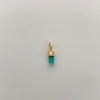 Dije Canutillo de Esmeralda Oro amarillo 18k 0,25 Gr / 2,8 mm / 0,25 Cm