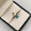 Dije con morralla de esmeralda  Oro amarillo 18k 1,05 Gr