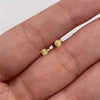 Topos Circulo plano diamantado Oro amarillo 18k 0,4 Gr / 3,2 mm