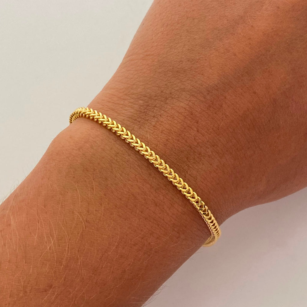 Pulso It Franco Oro amarillo 18k +1 / 3,3 Gr / 2,3 mm / 19,9 Cm