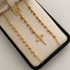Rosario Virgen Maria Auxiliadora Casting Oro amarillo 18k 11,30 Gr / 4 mm / 50 Cm Broche 0,40