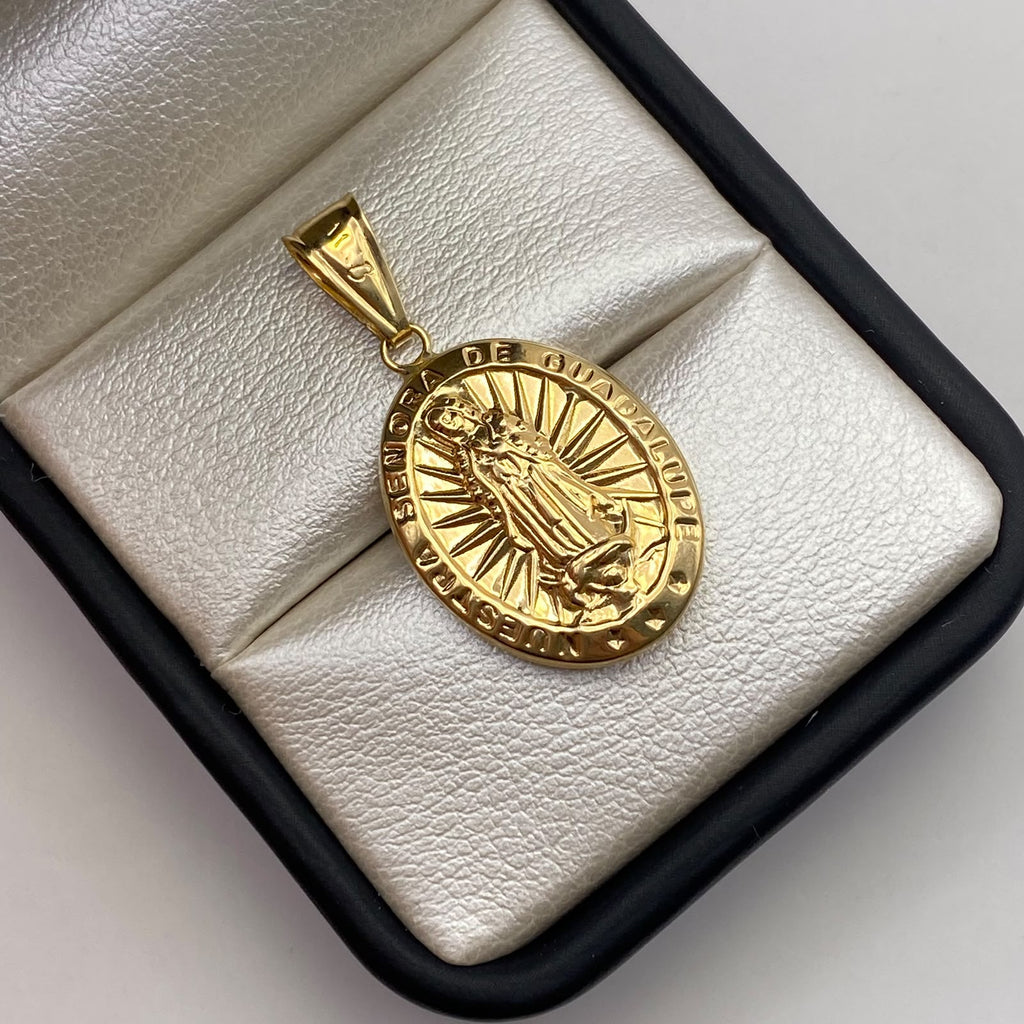 Dije Virgen de guadalupe Oro amarillo 18k 1,9 Gr / 16,9 mm / 3,3 Cm