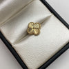 Herraje tambor trebol vc diamantado Oro amarillo 1,1 Gr / 1 Cm