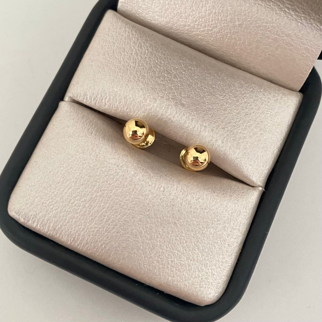 Topos bola lisa Oro amarillo 18k 0,55 Gr / 5,0 mm